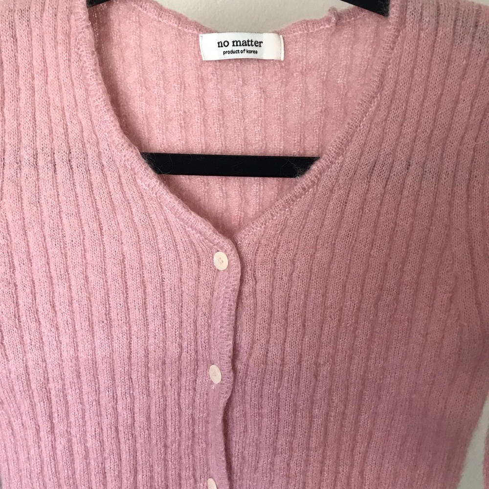 Knit Ribbed Cardigan - Picture 2 of 5